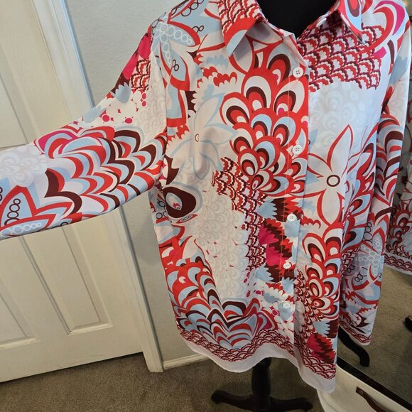 XL - Button up Blouse - EUC - Picture 2 of 2